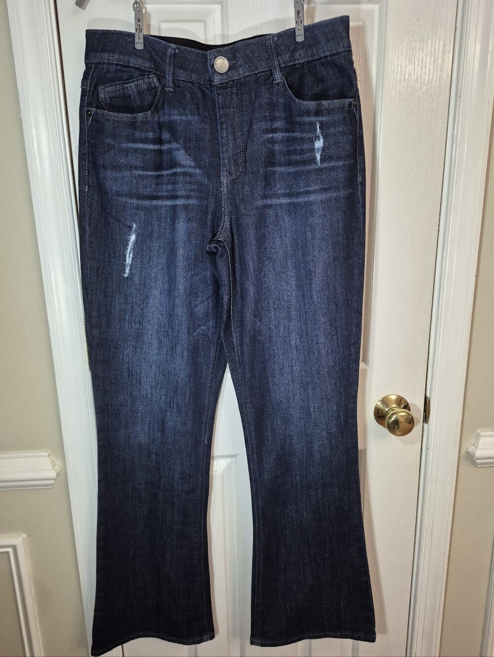Democracy Absolution Dark Wash Flare Bootcut Jeans Size 14 Stretch